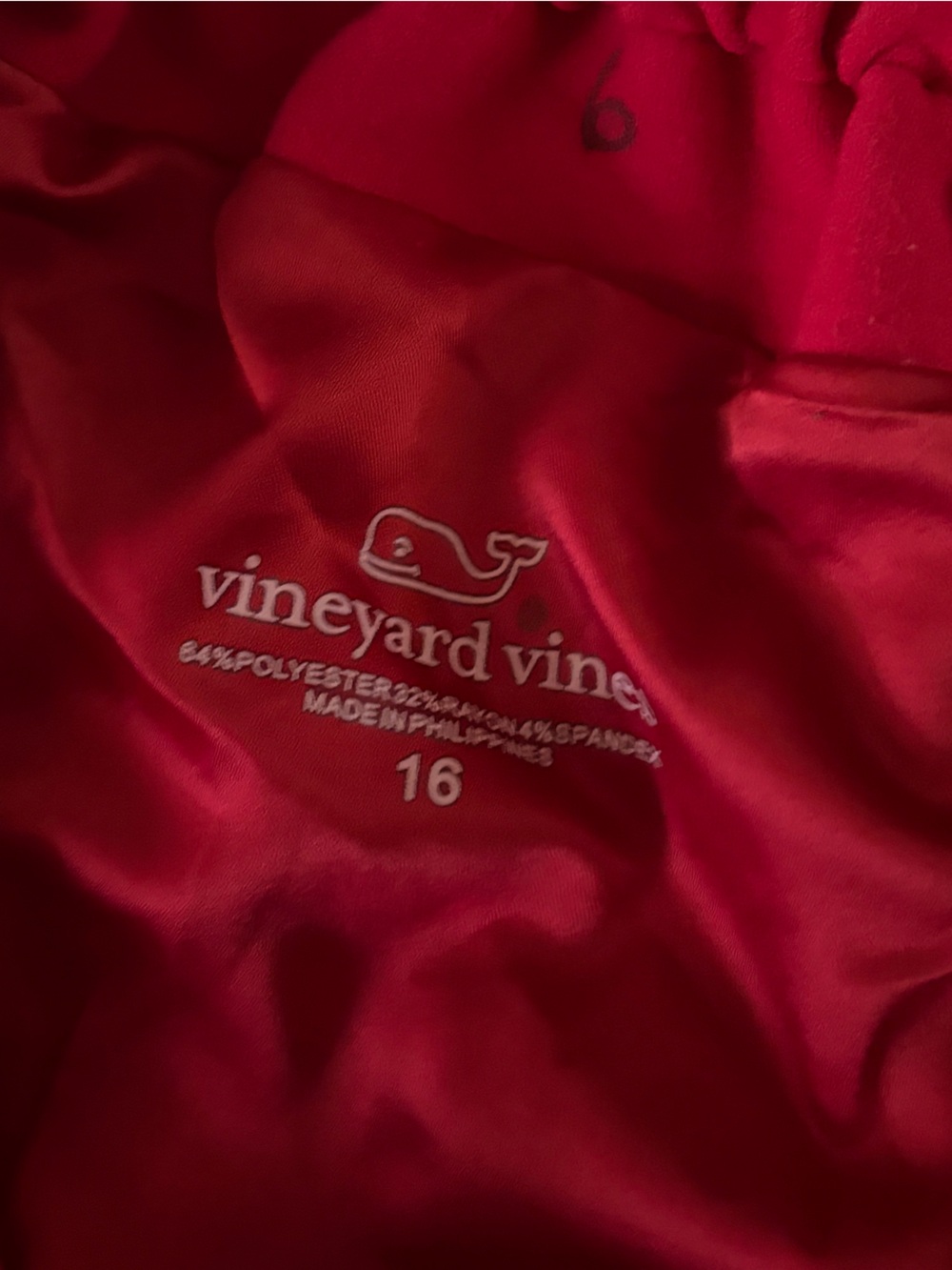 Vineyard Vines Red Mini Skirt size 16 youth or women’s S Whale Motifs. - Picture 6 of 10